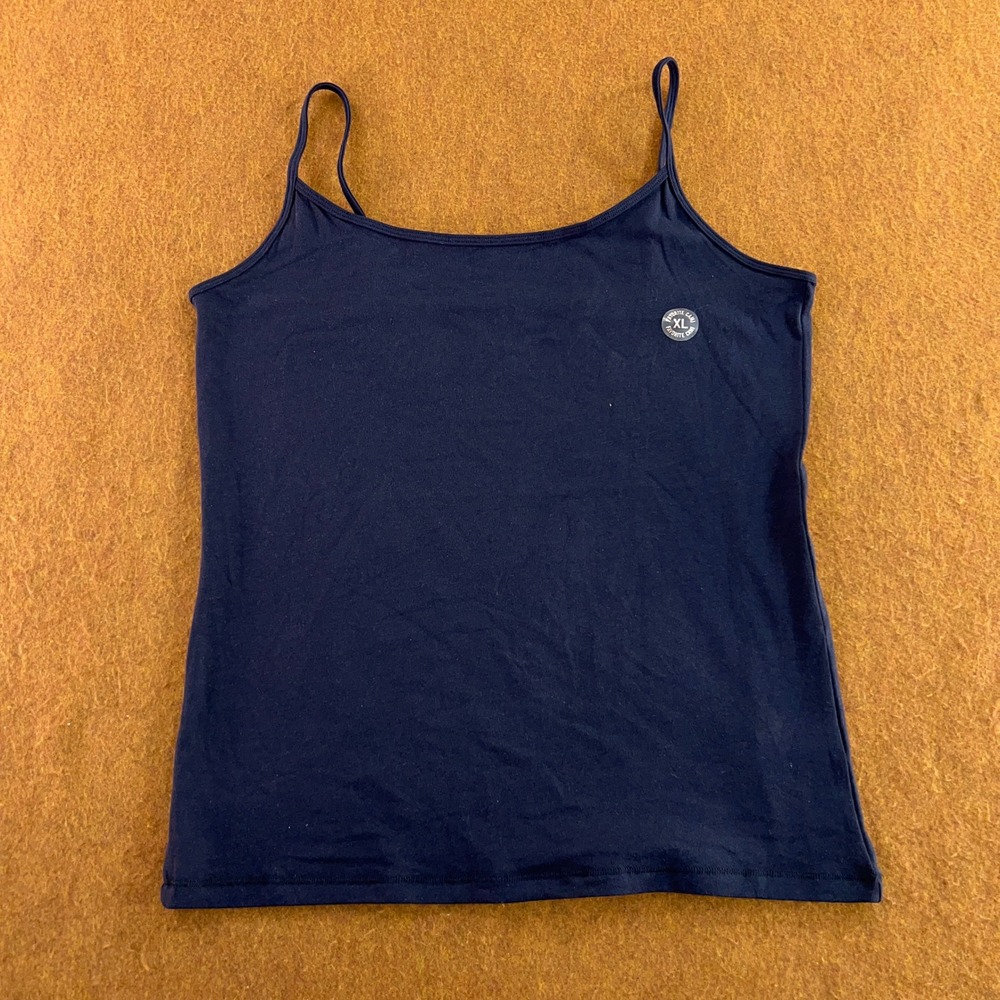 Aeropostale Womens XL Navy Blue Favorite Cami Spaghetti Strap Tank Top New